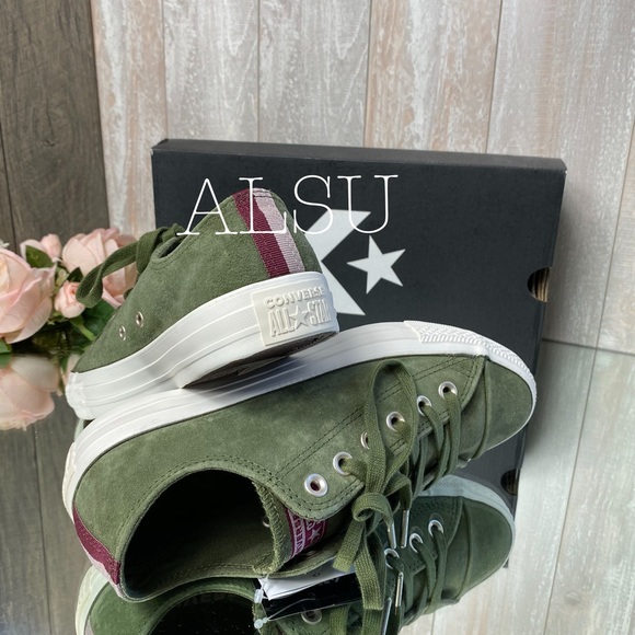 Converse Ctas Suede Herbal Green Low Top W AUTHENT - Picture 5 of 8